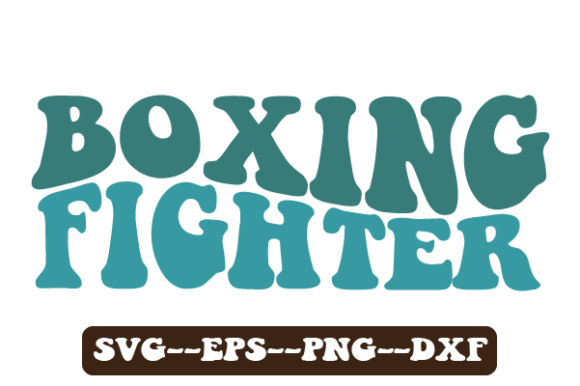 Boxing Fighter Wavy Svg Sublimation for Crafts and Graphics