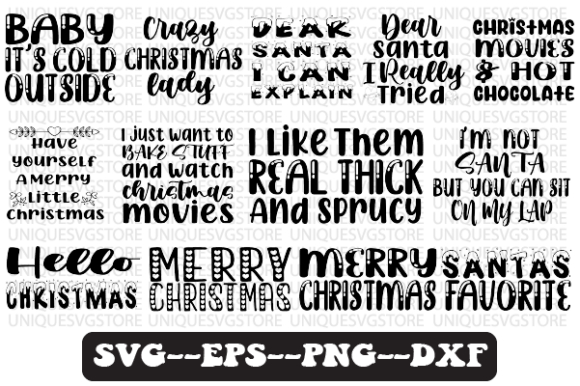 Christmas Svg Design Bundle Vol 5 for Graphics and Crafts