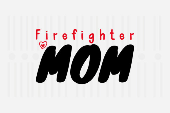 Firefighter Mom SVG Design for Crafts and Graphics
