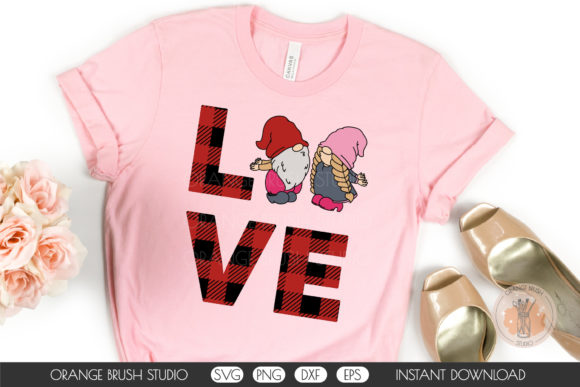 Love Gnome Couple of Lovers SVG Cricut for Crafts and Graphics