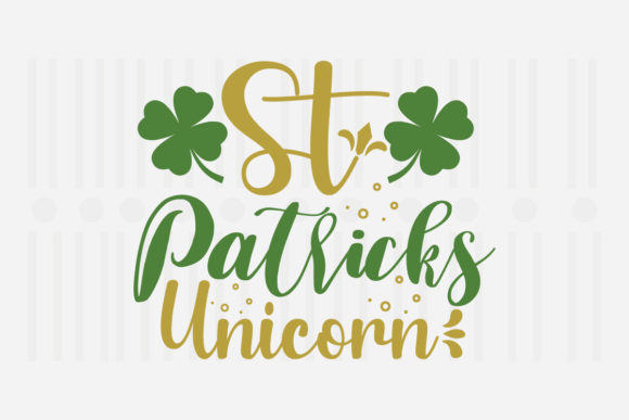 St. Patrick’s Unicorn SVG for Crafts and Graphics